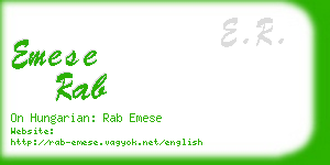 emese rab business card